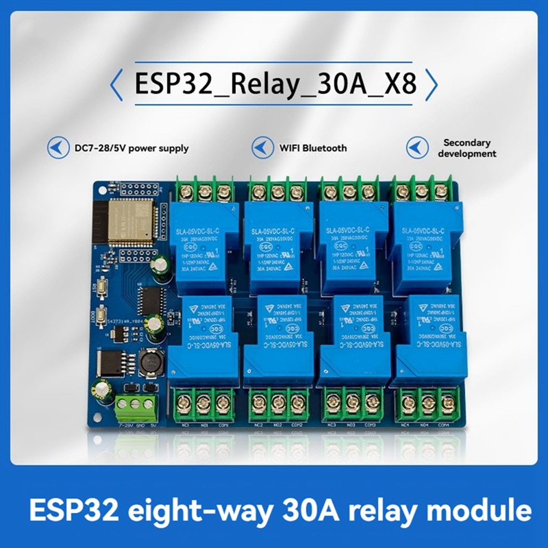 ●8 Channel Relay Module 30A DC - đánh giá và giá Relay 8 Channel Board