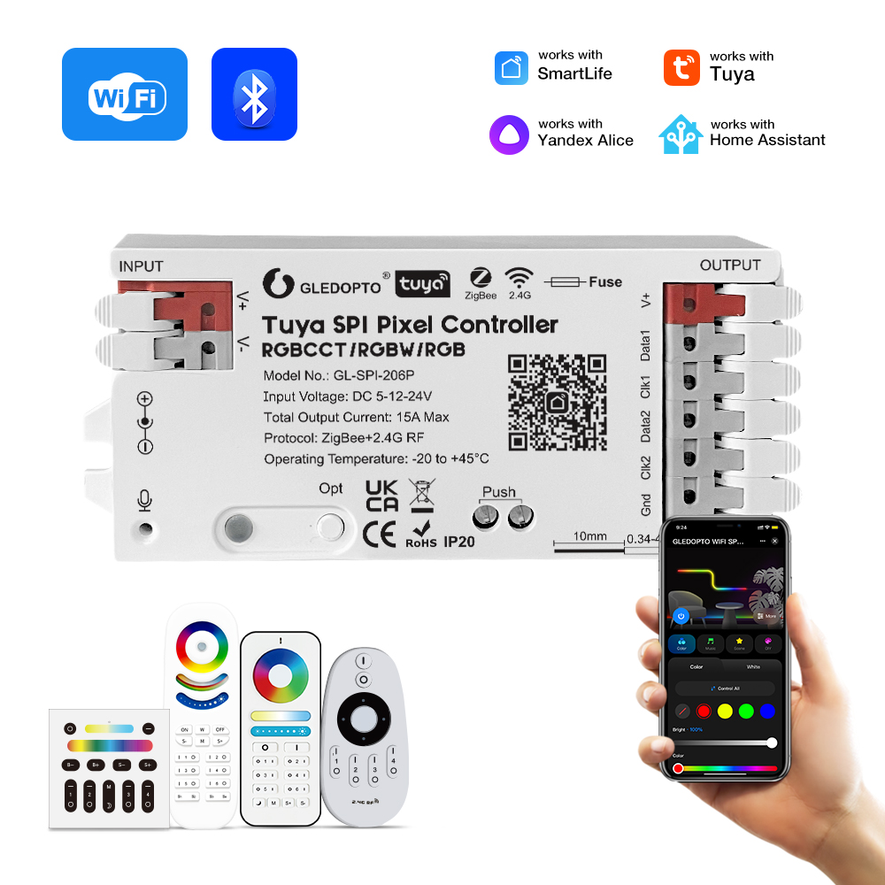 Gledopto Music Sync ZigBee SPI - đánh giá và giá Zigbee Coordinator Stick